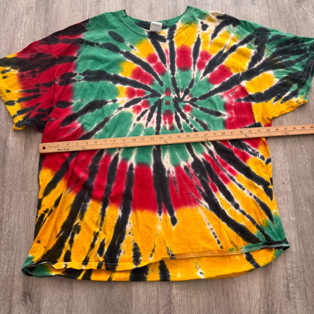 Y2K Gildan Tie Dye T-Shirts Lot of 5 Mens size 3XL Spiral Psychedelic colorful - Picture 3 of 12